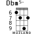 Dbm5- для укулеле - вариант 6