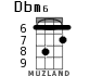 Dbm6 для укулеле - вариант 3