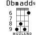 Dbmadd9 для укулеле - вариант 3