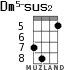 Dm5-sus2 для укулеле - вариант 2