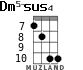 Dm5-sus4 для укулеле - вариант 3