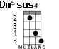 Dm5-sus4 для укулеле - вариант 1