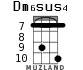 Dm6sus4 для укулеле - вариант 5