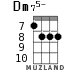 Dm75- для укулеле - вариант 3