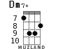 Dm7+ для укулеле - вариант 4