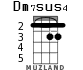 Dm7sus4 для укулеле - вариант 4