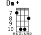 Dm+ для укулеле - вариант 5