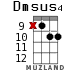 Dmsus4 для укулеле - вариант 16