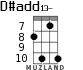 D#add13- для укулеле - вариант 4