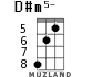 D#m5- для укулеле - вариант 2