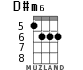 D#m6 для укулеле - вариант 2