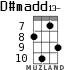 D#madd13- для укулеле - вариант 4