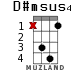 D#msus4 для укулеле - вариант 7