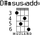 D#msus4add9 для укулеле - вариант 2