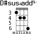 D#sus4add9- для укулеле - вариант 2