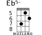 Eb5- для укулеле - вариант 4