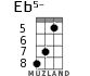 Eb5- для укулеле - вариант 5