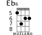 Eb6 для укулеле - вариант 4