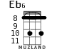 Eb6 для укулеле - вариант 6