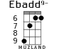 Ebadd9- для укулеле - вариант 5