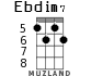 Ebdim7 для укулеле - вариант 2