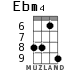 Ebm4 для укулеле - вариант 3