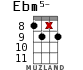 Ebm5- для укулеле - вариант 11
