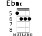 Ebm6 для укулеле - вариант 2