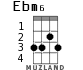 Ebm6 для укулеле - вариант 1