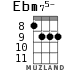 Ebm75- для укулеле - вариант 3