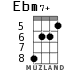 Ebm7+ для укулеле - вариант 3