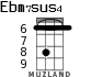 Ebm7sus4 для укулеле - вариант 2