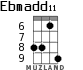 Ebmadd11 для укулеле - вариант 3