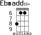 Ebmadd11+ для укулеле - вариант 4