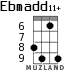 Ebmadd11+ для укулеле - вариант 5