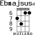 Ebmajsus4 для укулеле - вариант 3