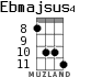 Ebmajsus4 для укулеле - вариант 4