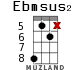 Ebmsus2 для укулеле - вариант 10