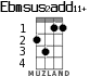 Ebmsus2add11+ для укулеле - вариант 2
