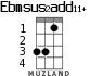 Ebmsus2add11+ для укулеле - вариант 1