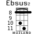 Ebsus2 для укулеле - вариант 5