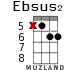 Ebsus2 для укулеле - вариант 9