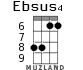 Ebsus4 для укулеле - вариант 5