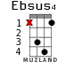 Ebsus4 для укулеле - вариант 7