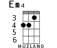 Em4 для укулеле - вариант 1