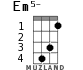 Em5- для укулеле - вариант 2