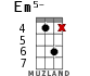 Em5- для укулеле - вариант 11