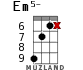 Em5- для укулеле - вариант 12