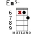 Em5- для укулеле - вариант 14