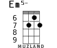 Em5- для укулеле - вариант 5